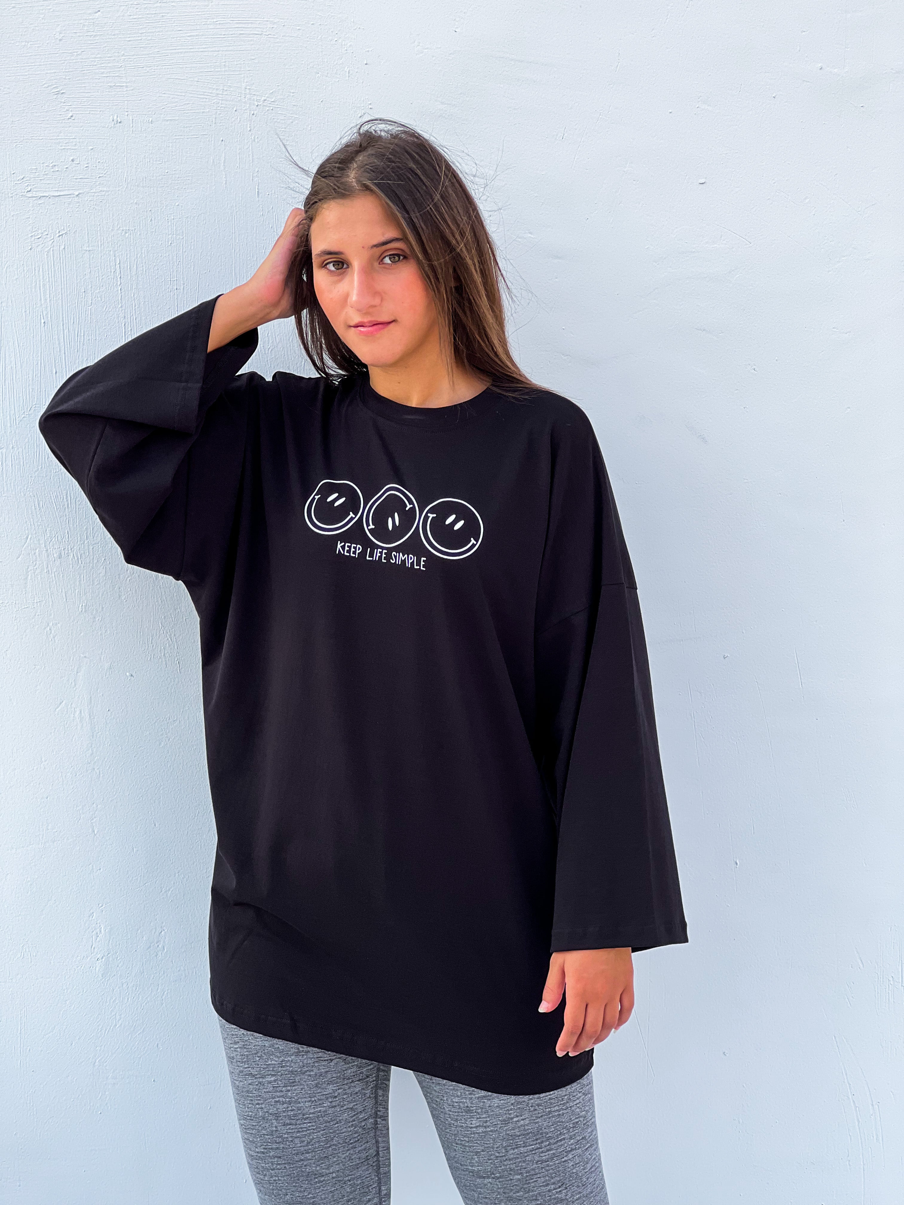 Long sleeve oversized t-shirt