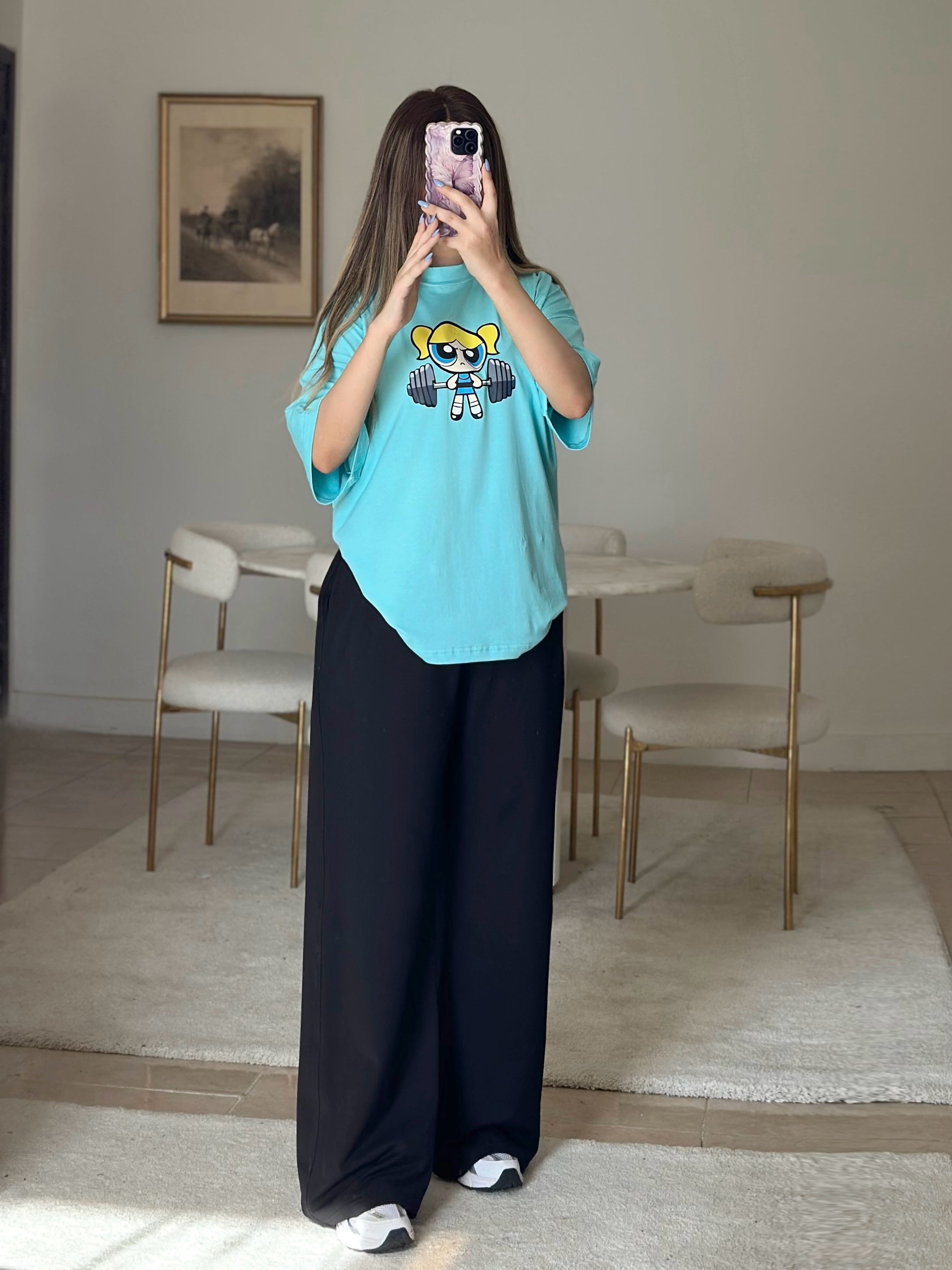 Summer wide-leg sweatpants
