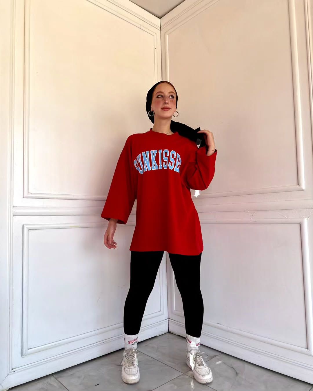 Long sleeve oversized t-shirt