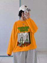 Long sleeve oversized tee (Tennis club )