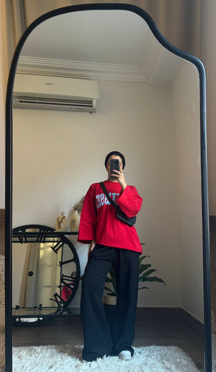 Long sleeve oversized t-shirt