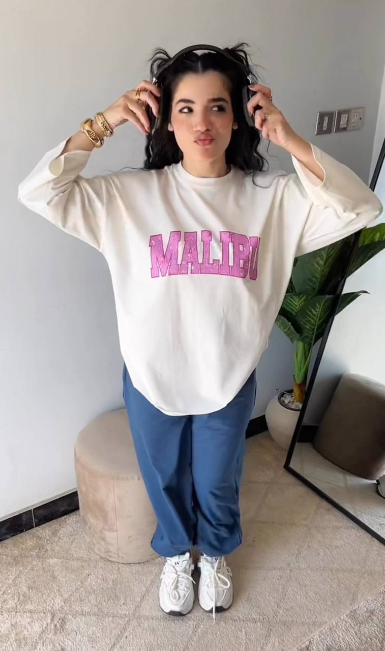 Long sleeve oversized t-shirt