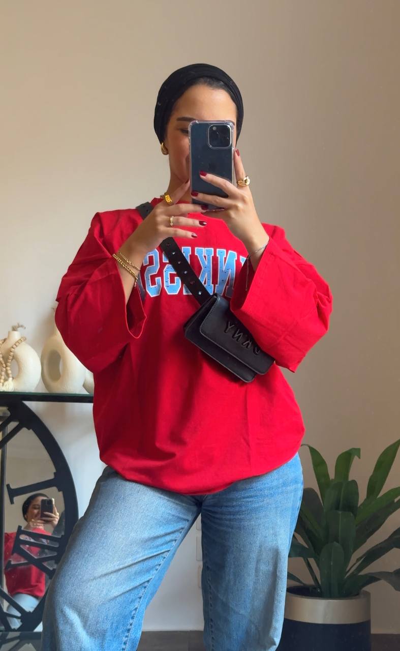Long sleeve oversized t-shirt