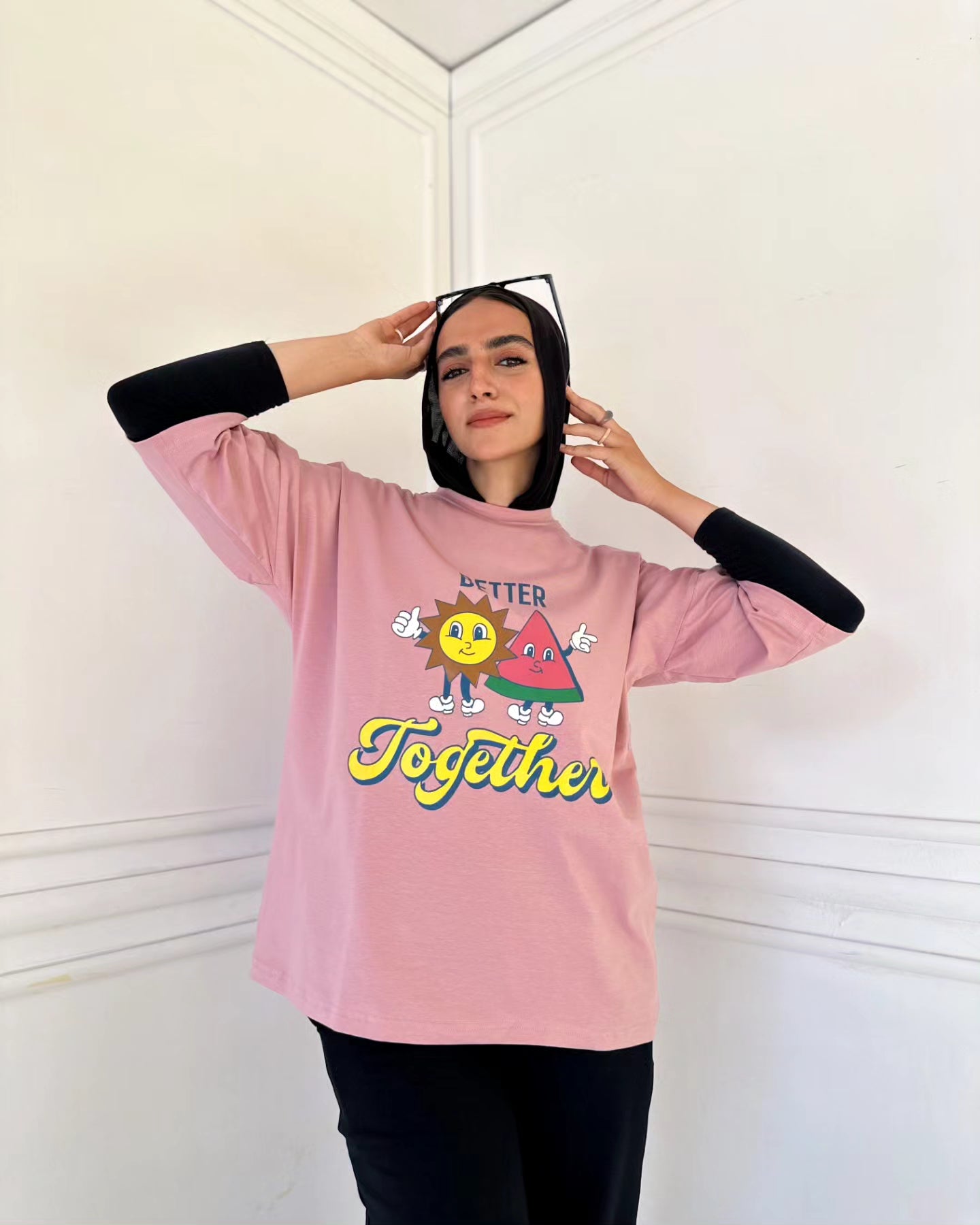 Oversized t-shirt pink