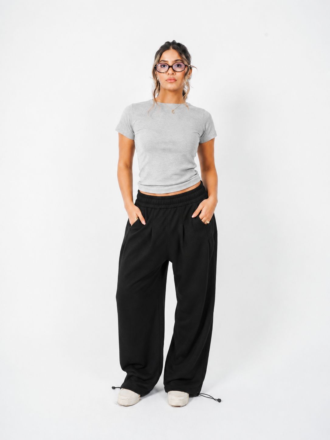 top short sleeve gray
