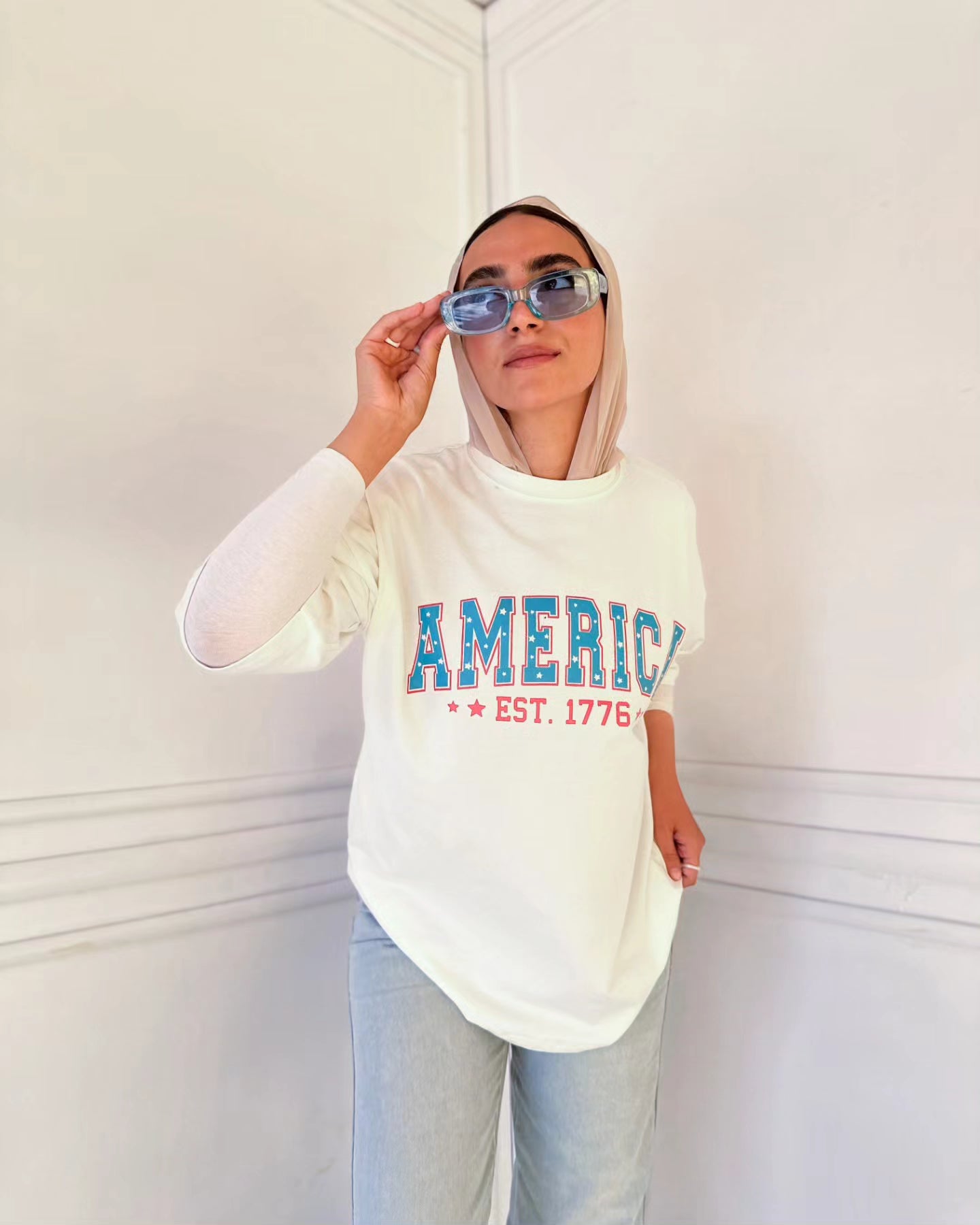 Oversized t-shirt wihte