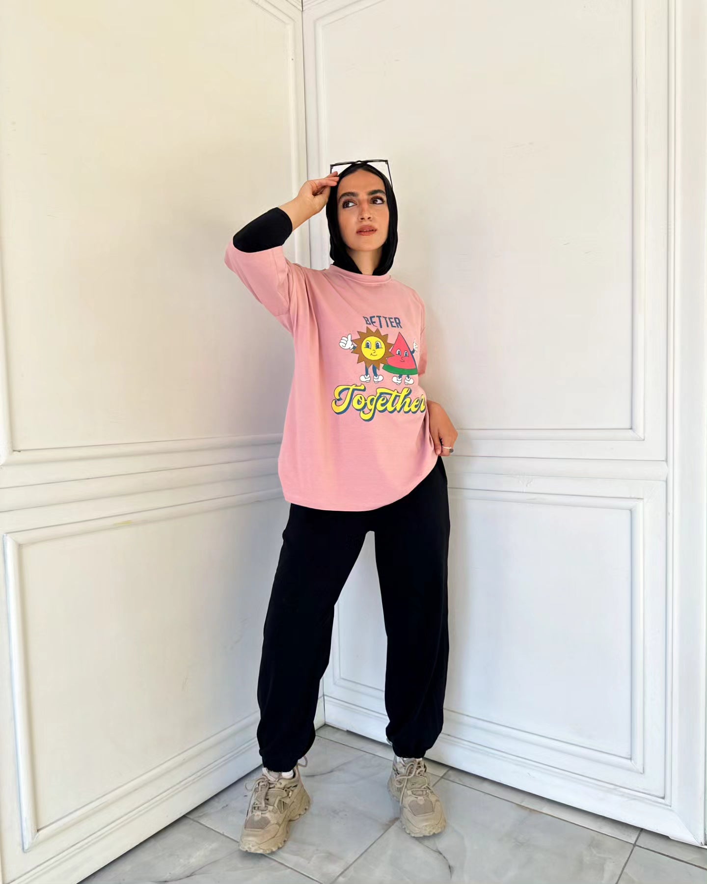 Oversized t-shirt pink