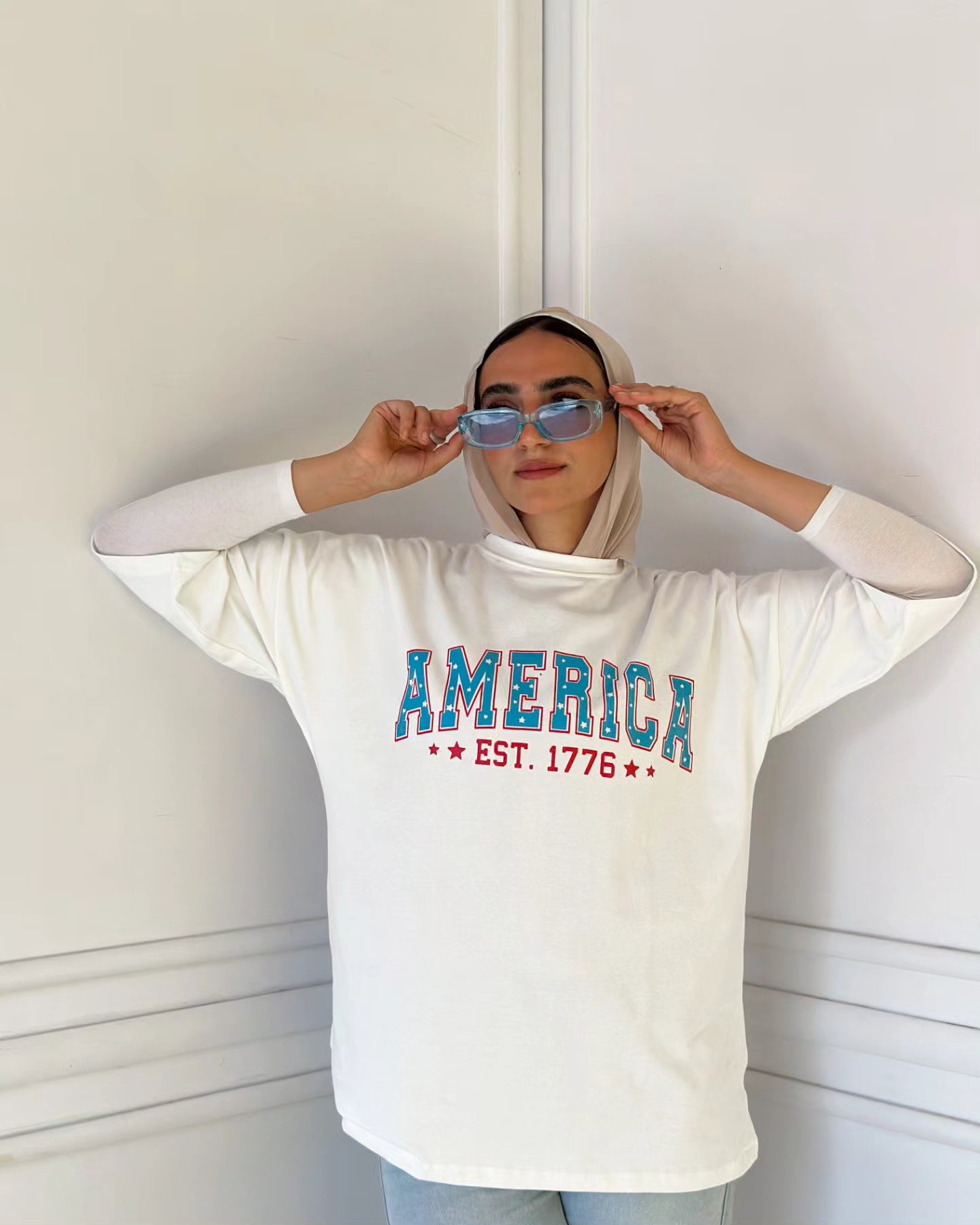 Oversized t-shirt wihte