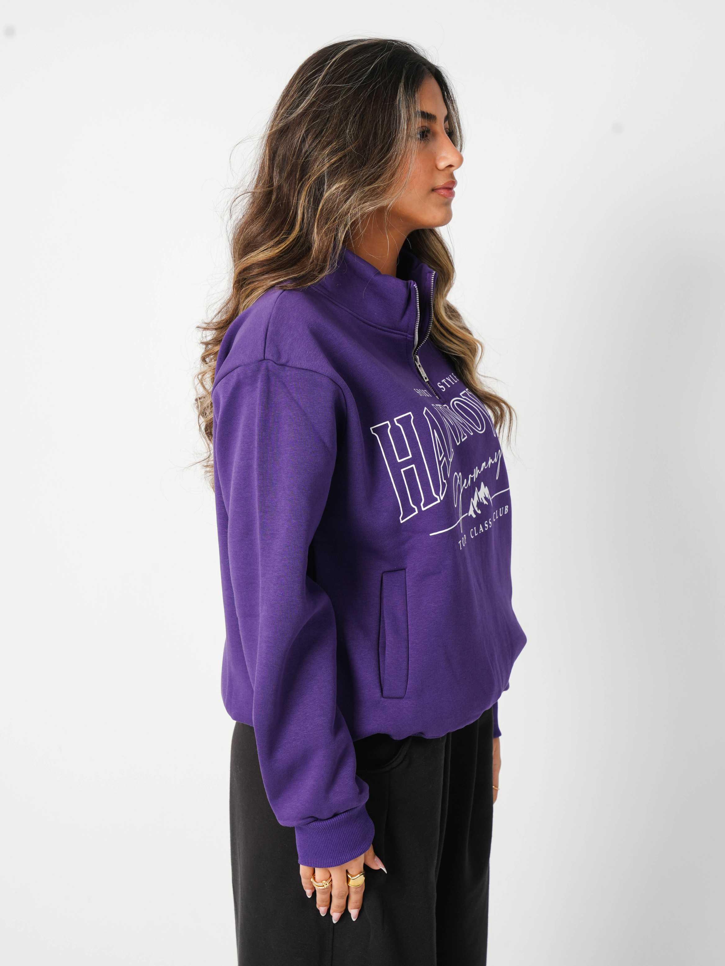 Quarter zipper sweatshirt